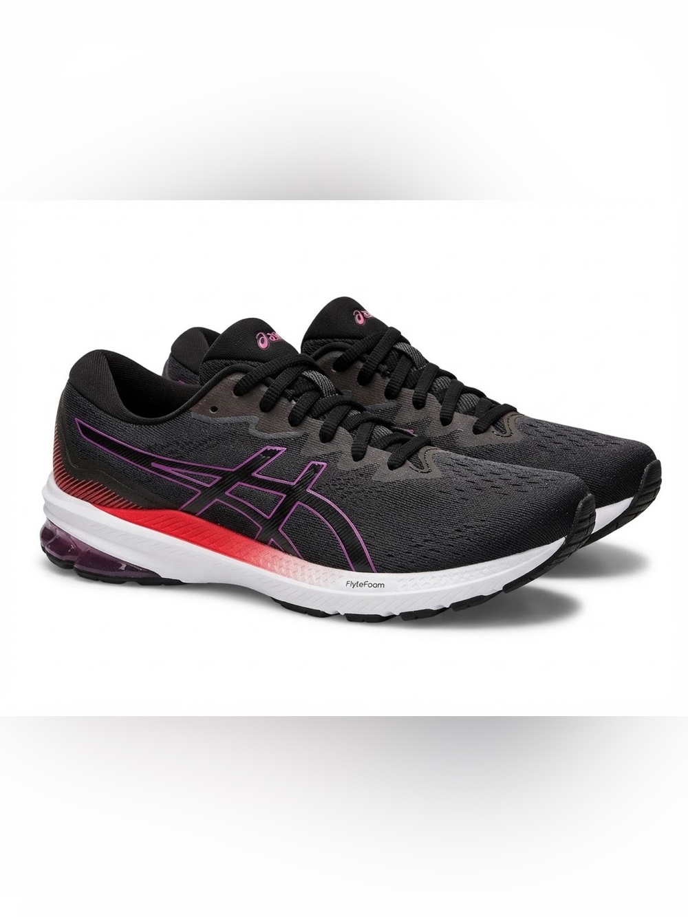 ASICS GT-1000 11 Running Shoes Black Purple Women's Size 10